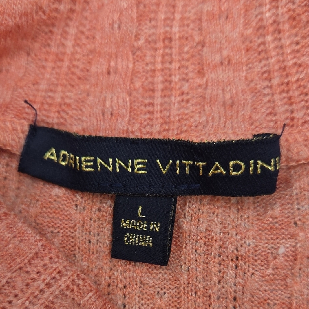 Adrienne Vittadini Coral Long Sleeve Tunic Sweater Lightweight Top - Picture 5 of 7